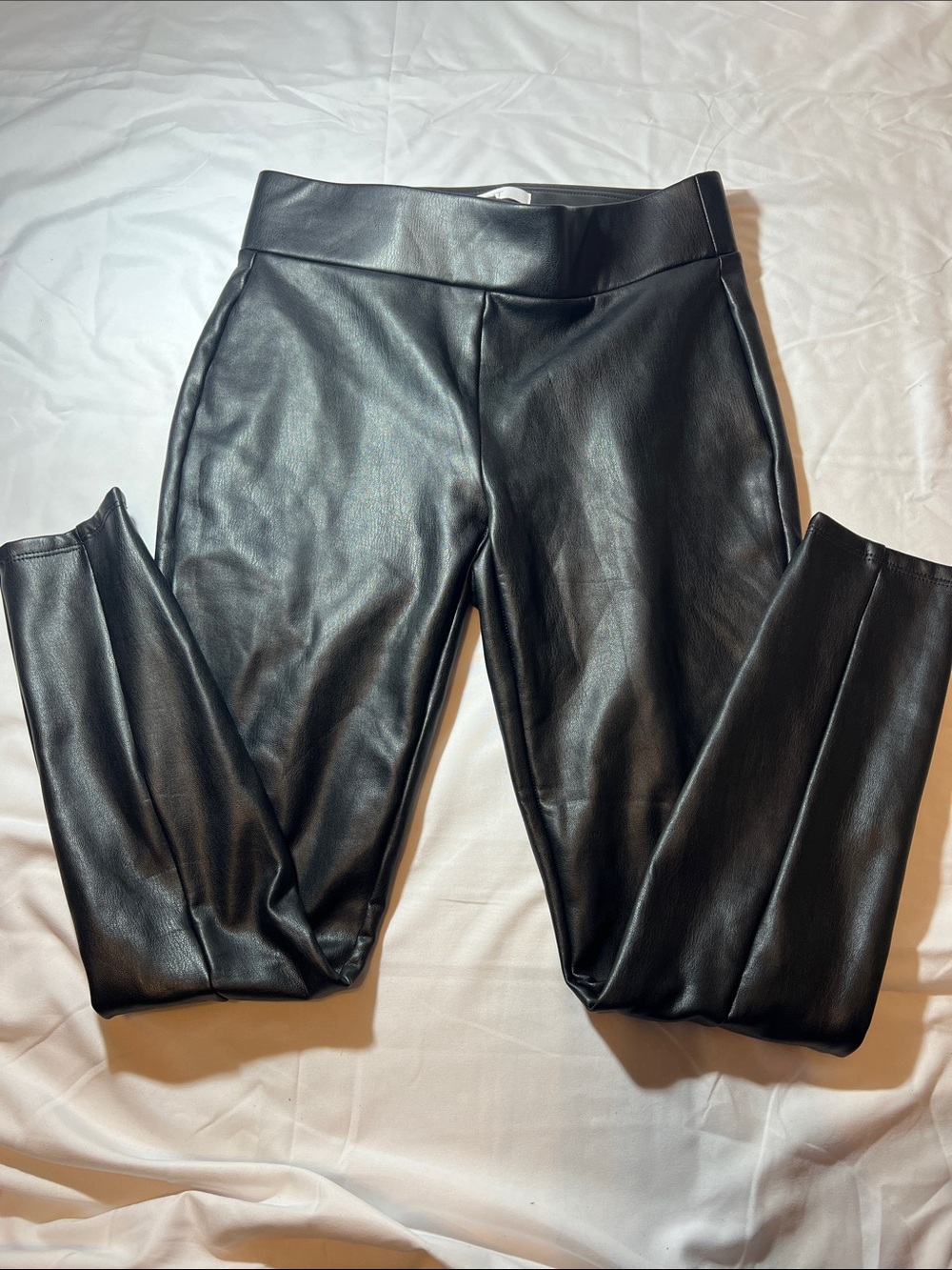 LOFT women’s Black Faux Leather Leggings